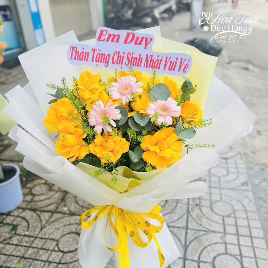 Hoa Sinh Nhật Màu Vàng